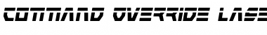 Download Command Override Laser Italic Font Download Command Override Laser Italic Font