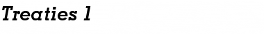 Download Treaties 1 Font Download Treaties 1 Font
