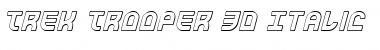 Download Trek Trooper 3D Italic Font
