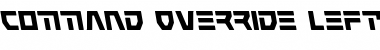 Download Command Override Leftalic Font Download Command Override Leftalic Font