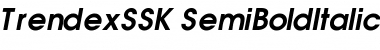 TrendexSSK SemiBoldItalic Font