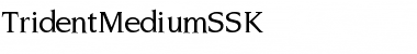 TridentMediumSSK Regular Font