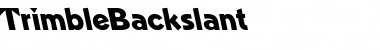 Download TrimbleBackslant Font Download TrimbleBackslant Font