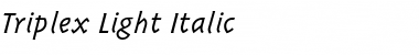 Download Triplex-Light Font Download Triplex-Light Font