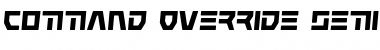 Download Command Override Semi-Italic Font Download Command Override Semi-Italic Font