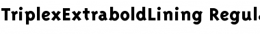 Download TriplexExtraboldLining Font Download TriplexExtraboldLining Font