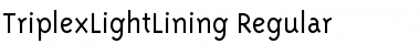 Download TriplexLightLining Font Download TriplexLightLining Font
