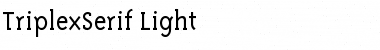 Download TriplexSerif-Light Font