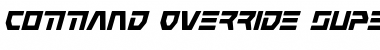 Download Command Override Super-Italic Font Download Command Override Super-Italic Font