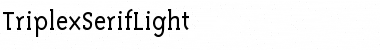Download TriplexSerifLight Font Download TriplexSerifLight Font