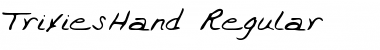 TrixiesHand Regular Font