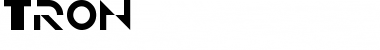 Download TRON Font Download TRON Font