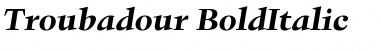 Troubadour BoldItalic Font