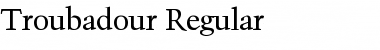 Troubadour Regular Font