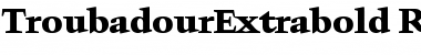 TroubadourExtrabold Regular Font