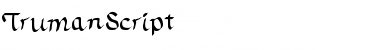 Download TrumanScript Font Download TrumanScript Font