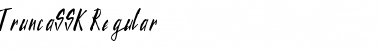 Download TruncaSSK Font Download TruncaSSK Font