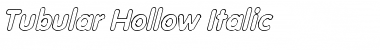 Download Tubular Hollow Italic Font