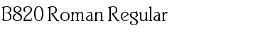 Download B820-Roman Font Download B820-Roman Font