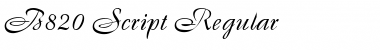 Download B820-Script Font Download B820-Script Font