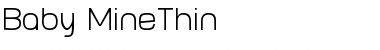 Download Baby MineThin Font Download Baby MineThin Font