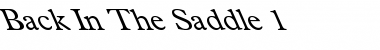 Download Back In The Saddle 1 Font Download Back In The Saddle 1 Font