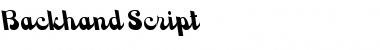 Download Backhand Script Font Download Backhand Script Font