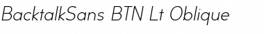 Download BacktalkSans BTN Lt Font Download BacktalkSans BTN Lt Font