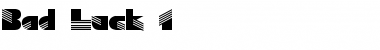 Download Bad Luck 1 Font Download Bad Luck 1 Font