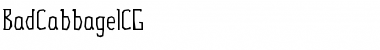 Download BadCabbageICG Font Download BadCabbageICG Font