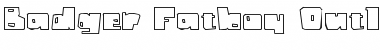 Download Badger Fatboy Outline Font Download Badger Fatboy Outline Font