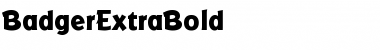 Download BadgerExtraBold Font Download BadgerExtraBold Font