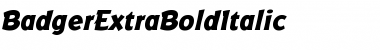 Download BadgerExtraBoldItalic Font Download BadgerExtraBoldItalic Font