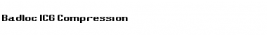 Download Badloc ICG Compression Font Download Badloc ICG Compression Font