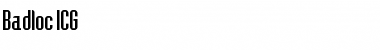Download Badloc ICG Font Download Badloc ICG Font