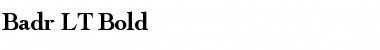 Download Badr LT Font Download Badr LT Font