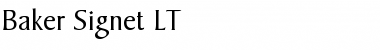 Download BakerSignet LT Font Download BakerSignet LT Font