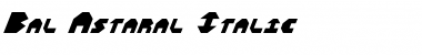Download Bal-Astaral Italic Font Download Bal-Astaral Italic Font