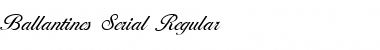 Download Ballantines-Serial Font Download Ballantines-Serial Font