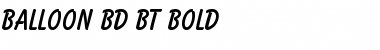 Download Balloon Bd BT Font Download Balloon Bd BT Font