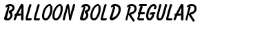 Download Balloon Bold Font Download Balloon Bold Font