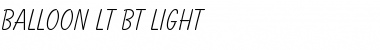 Download Balloon Lt BT Font Download Balloon Lt BT Font