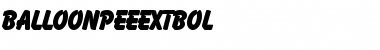 Download BalloonPEEExtBol Font Download BalloonPEEExtBol Font