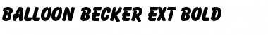 Download Balloon Becker Ext Bold Font Download Balloon Becker Ext Bold Font