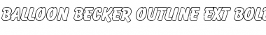 Download Balloon Becker Outline Ext Bold Font Download Balloon Becker Outline Ext Bold Font