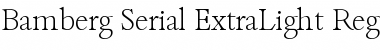 Download Bamberg-Serial-ExtraLight Font Download Bamberg-Serial-ExtraLight Font