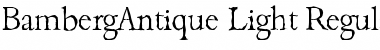 Download BambergAntique-Light Font Download BambergAntique-Light Font