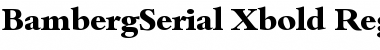 Download BambergSerial-Xbold Font Download BambergSerial-Xbold Font
