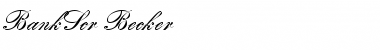 Download BankScr Becker Font Download BankScr Becker Font