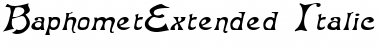 Download BaphometExtended Font Download BaphometExtended Font